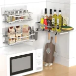 Shower Caddy Bathroom Organizer Shelf: Self Adhesive Shower Rack with Soap Shampoo Holder - Rustproof Stainless Bath Caddy for Inside shower (Chrome)