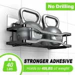 Shower Caddy Bathroom Organizer Shelf: Self Adhesive Shower Rack with Soap Shampoo Holder - Rustproof Stainless Bath Caddy for Inside shower Black