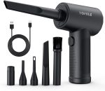 Aitatty Rechargeable Electric Air Duster - 120000RPM, 3 Speeds, Cordless Dust Blower with 7600mAh Battery - Ideal for Office Computers and Keyboards