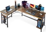 Aitatty L Shaped Corner Computer Desk, Sturdy Remote Work Computer Table, Writing, Gaming