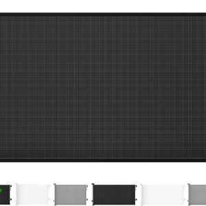 Aitatty Retractable Baby Gate for Indoor Stairs, Extends up to 55" Wide - Mesh Dog Gate for Doorways, 34" Tall Safety Gates for House, Easy-to-Use Pet Gate for Stairway & Outdoors, Black