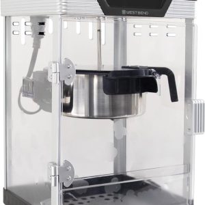 Aitatty Stir Crazy Movie Theater Popcorn Popper, 4 Qt. Gourmet Popcorn Maker Machine with Nonstick Popcorn Kettle and Scoop, Black