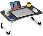 Aitatty Portable Lap Desk Bed Table Tray,Foldable Laptop Table,Laptop Stand with Cup Holder for Working